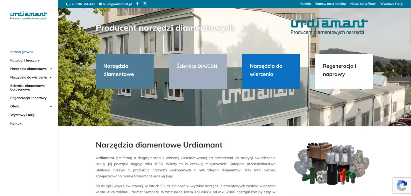 Urdiamant homepage
